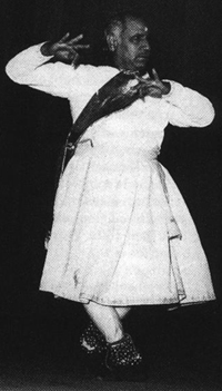 Sunder Prasad, courtesy of Sunil Kothari's 1989 book Kathak, Indian Classical Dance Art, page 53