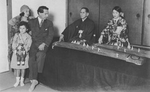 Leo and Augustine Sirota with daughter Beate listen to a koto performance, Nov 1929.      From The Asia-Pacific Journal | Japan Focus Volume 11 | Issue 2 | Article ID 3886 | Jan 21, 2013 