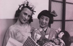 Beate Sirota Gordon at the American Japanese Festival in 1938. From the Beate Sirota Photo Gallery / via JTA (Jewish Telegraphic Agency)