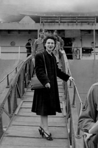 Beate Sirota – 1947 – leaving Japan. Photograph courtesy of the Gordon Family