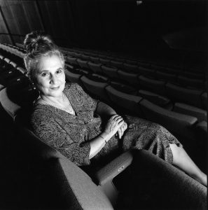 Beate seated in Asia Society’s Lila Acheson Wallace Auditorium, 1987 – Mark Stern, photographer